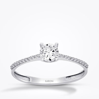 Altın Tektaş Yüzük - Baroni Diamond