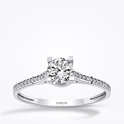 Altın Tektaş Yüzük - Baroni Diamond