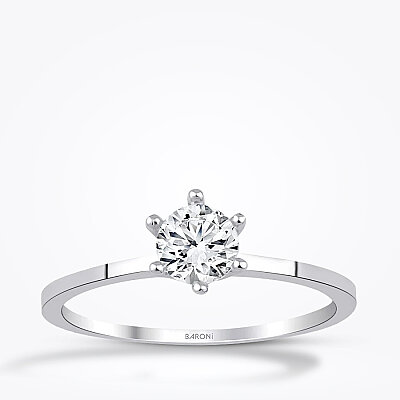 Altın Tektaş Yüzük - Baroni Diamond