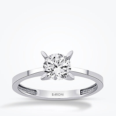 Altın Tektaş Yüzük - Baroni Diamond