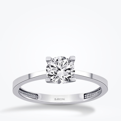 Altın Tektaş Yüzük - Baroni Diamond