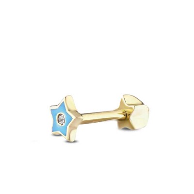 Altın Tragus Yıldız Küpe - Baroni Diamond (1)