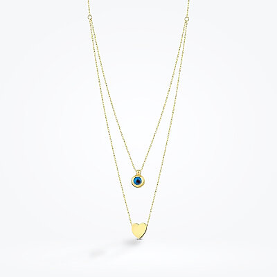 Altın Trend Nazar Kolye - Baroni Diamond