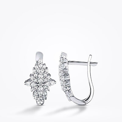 Altın Trend Küpe - Baroni Diamond