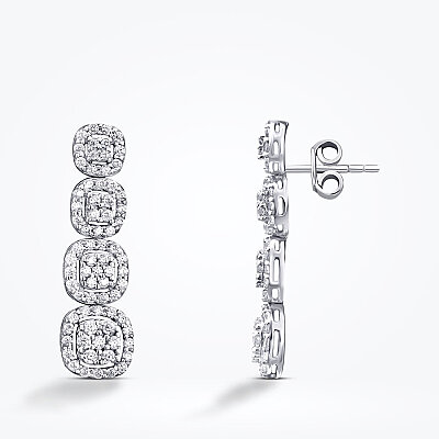 Altın Trend Küpe - Baroni Diamond