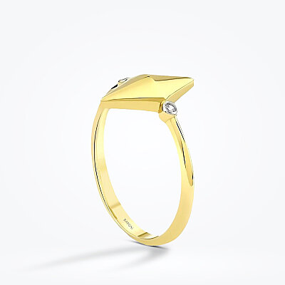 Altın Üçgen Yüzük - Baroni Diamond (1)