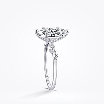 Altın Vintage Markiz Tektaş Yüzük - Baroni Diamond (1)