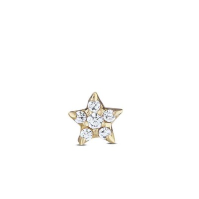 Altın Yıldız Küçük Tragus Küpe - Baroni Diamond