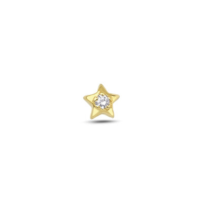 Altın Yıldız Tragus Küpe - Baroni Diamond